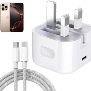 iPhone 15 Pro Max 35W USB-C Power Adapter to USB-C to C 1m Cable