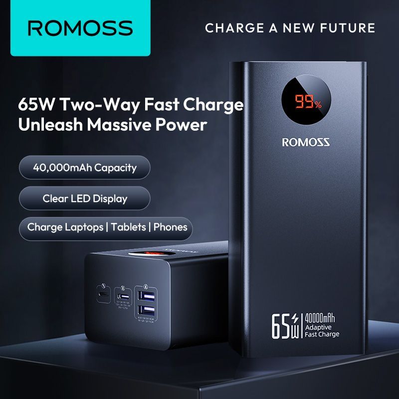 ROMOSS Pea40s Pro 40000mAh 65W Fast Charging Power bank